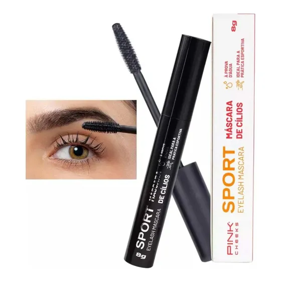 Rimel Máscara Cílios Prova D´agua Suor Não Borra Pink Cheeks