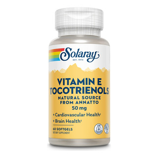 Vitamina E, Tocotrienoles, 50 Mg, Solaray Healthy Brain, 50 Vitamina E, Tocotrienoles, 50 Mg, Solaray Healthy Brain, 50