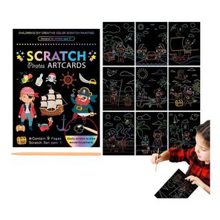 Set De Manualidades Rainbow Scratch Paper Kit Para Niños Dou Set De Manualidades Rainbow Scratch Paper Kit Para Niños Dou