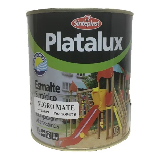 Oferta!! - Esmalte Sintético Negro Mate 0,9 Lt - Sinteplast