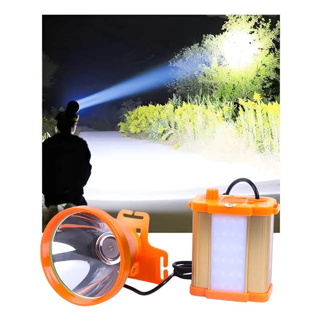 Focos Para Cazar 500w Led Recargable Linterna Cabeza Potente