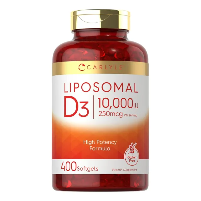 Vitamina D3 Mayor Potencia 10000 Ui 400 Gel Importada Usa