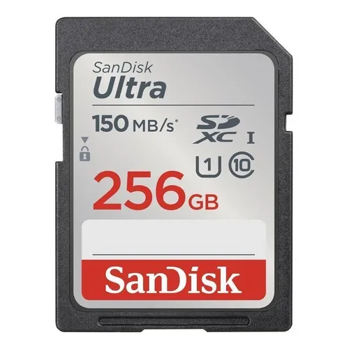Tarjeta de memoria Sandisk Sdxc Ultra de 256 gb, tarjeta SD de 150 mb