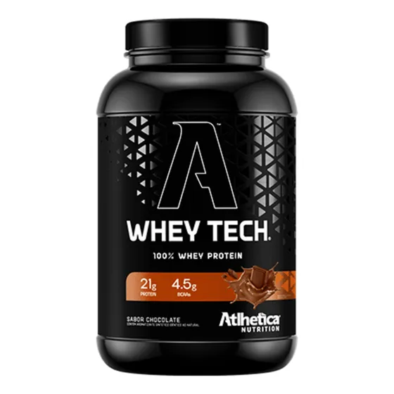Whey Isolado + Concentrado Atlhetica 100% Pure Tech 900g