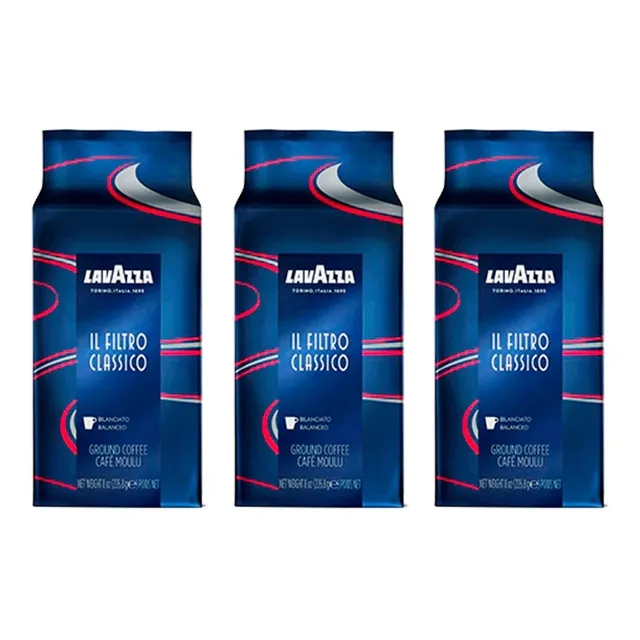 Pack Café Lavazza Filtro Classico 226,8gr X3 Grano Molido 