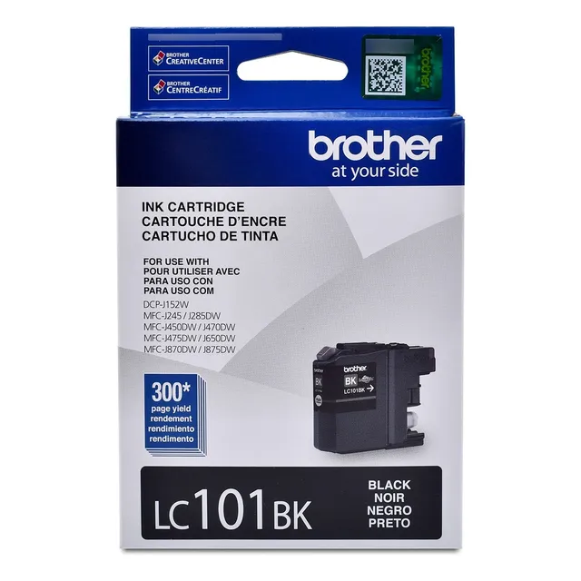 Cartucho De Tinta Brother Negro Lc101bk Para Inkjet Dcpj152
