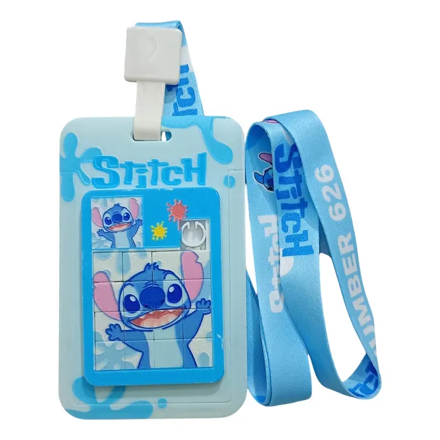 Portacarnet Con Rompecabezas Lilo & Stitch Kawaii