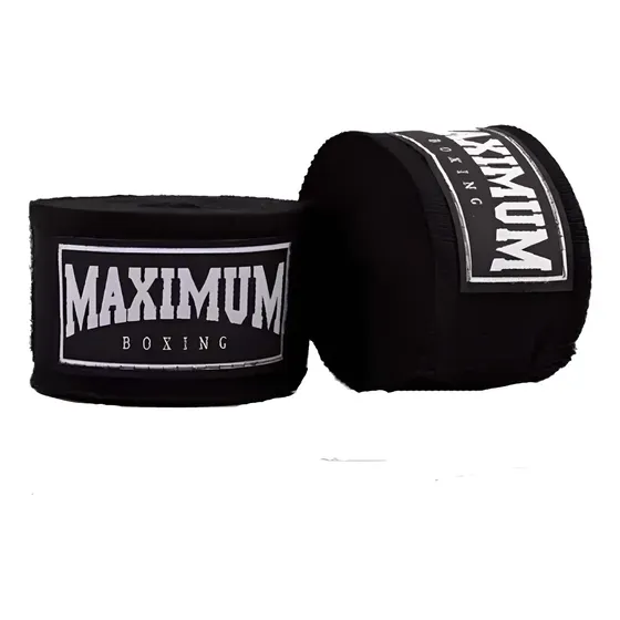 Bandagem Boxe Muay Thai Fita Atadura Maximum 5 Metros Cor Black preto