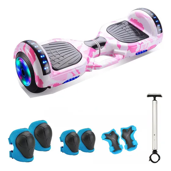 Patineta Eléctrica Hoverboard7'' Bluetooth Y Barra De Mano