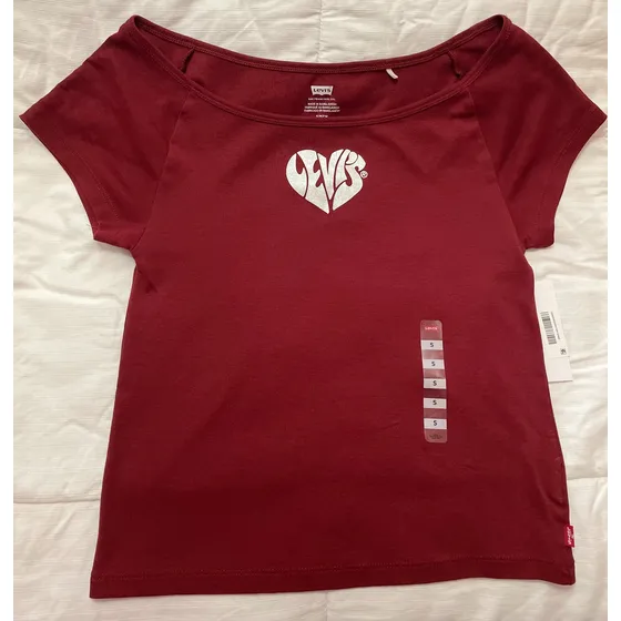 Levis Camiseta Mujer Vino