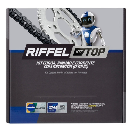 Kit Relação Fz 15 Fazer Fz15 Com Retentor Transmissão 14x41 Kit Relação Fz 15 Fazer Fz15 Com Retentor Transmissão 14x41