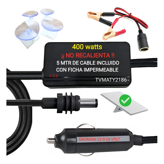 Fuente+cable 4mt. Starlink Mini Auto-bat. 12a30v. Sl1230