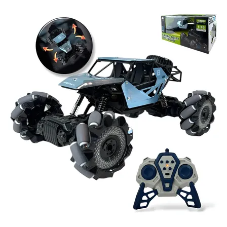 Carrinho Controle Remoto Drift Off-road Recarregavel 360 Azul Off-road
