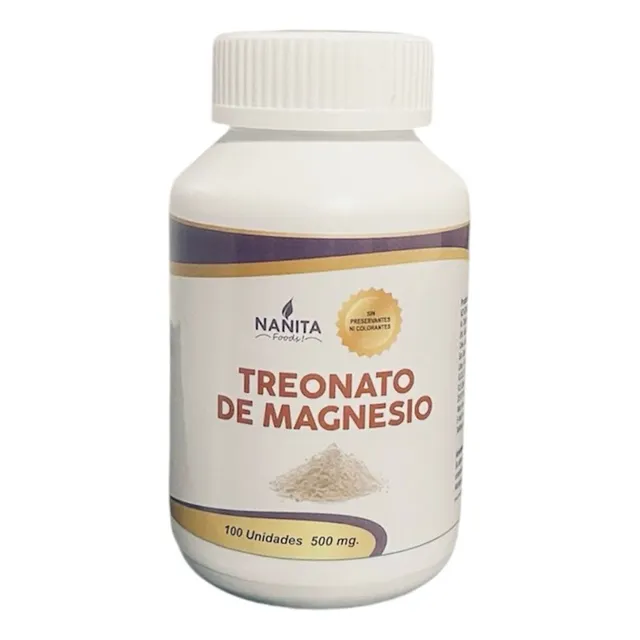 Treonato De Magnesio 100 Cápsulas 500mg