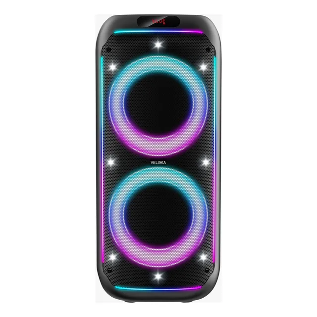 Bocina Amplificada Doble De 8  Bt/usb/sd/aux/fm Vkk-210