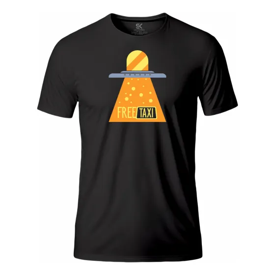 Camiseta Masculina Estampada Free Taxi  100% Algodão-1887