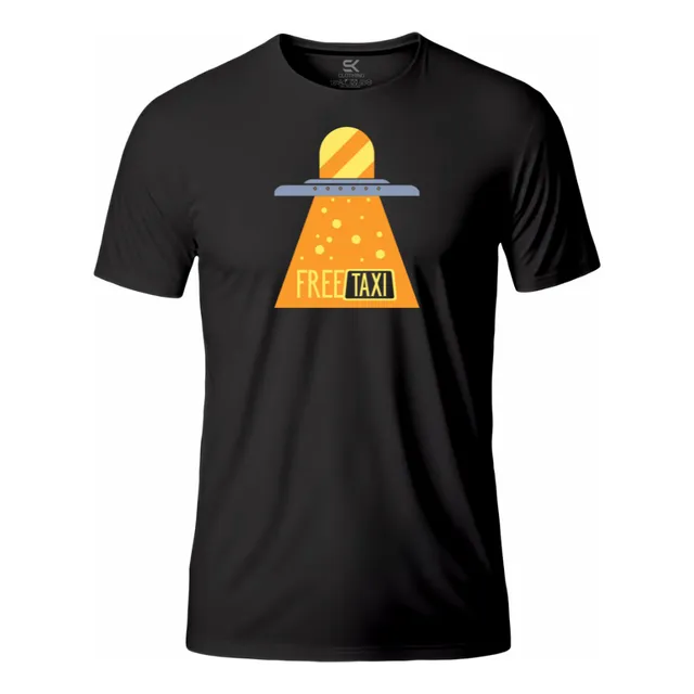 Camiseta Masculina Estampada Free Taxi  100% Algodão-1887