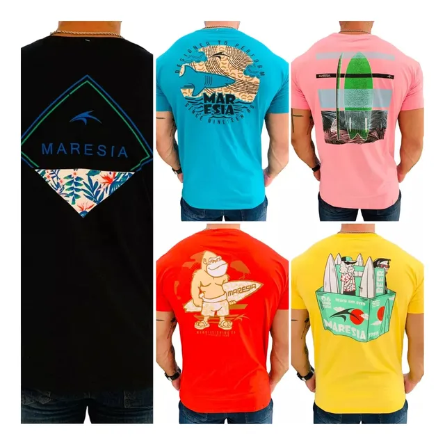 Kit 10 Camisa Masculina Cobra D'água Maresi Camiseta