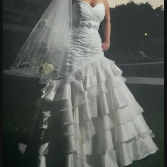 Vestido De Novia Talla 12 Usado. !!!