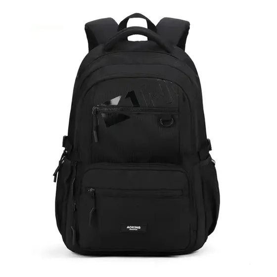 Mochila Aoking Xn3340 Color Negro Diseño de la tela Liso