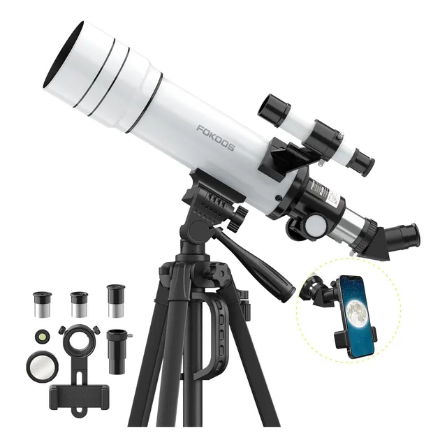 Telescopio Refractor 400x70mm Profesional Astronomico Trípod