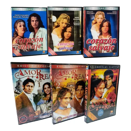 Corazon Salvaje 1993 Y Amor Real Telenovelas Completas Dvd