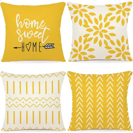 Fundas Para Cojines Decoración Del Salón 45x45cm 4 Piezas