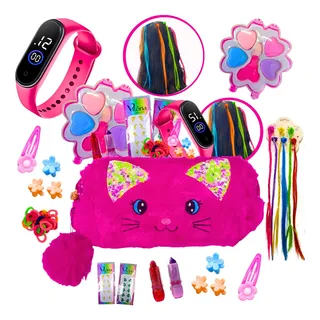 Kit Infantil Criança De Maquiagem Com Nessaire Make Linda Kit Infantil Criança De Maquiagem Com Nessaire Make Linda