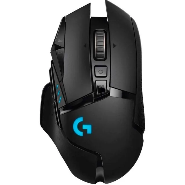 Mouse gamer de juego inalámbrico recargable Logitech GG Series Lightspeed G502 negro