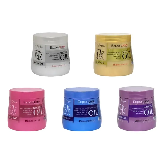 Kit X6 Crema Btx Argan/monoi/marroqui/jojoba/ricino