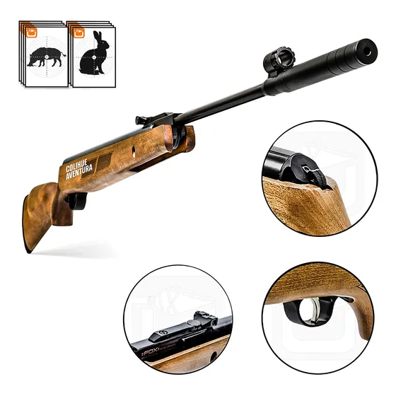 Rifle Nitro Piston Fox Gr 1600  Calibre 5,5mm/6.35mm - Nuevo