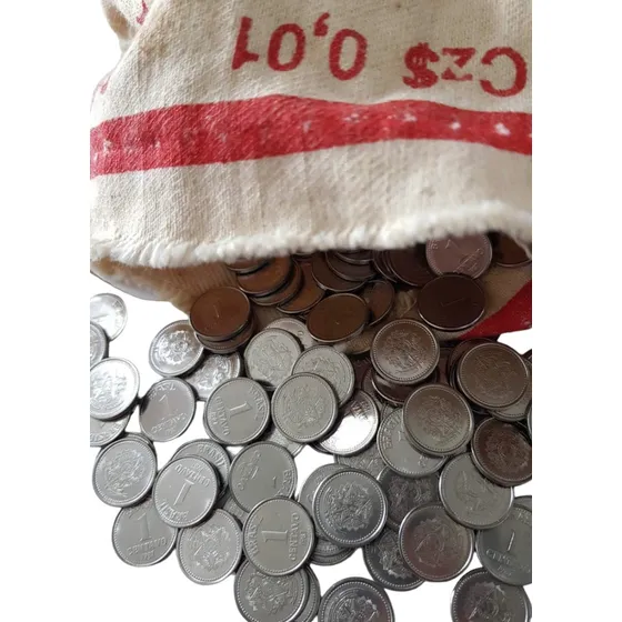 Lote 50 Moedas De 1 Centavo 1987 Flor De Cunho!