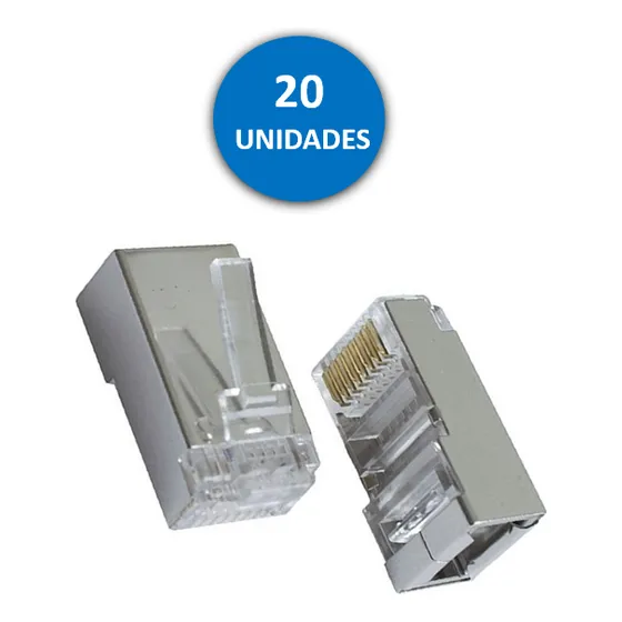 Conector Rj45 Cat6 Blindado Conectores Cat 6 Tienda Fisica