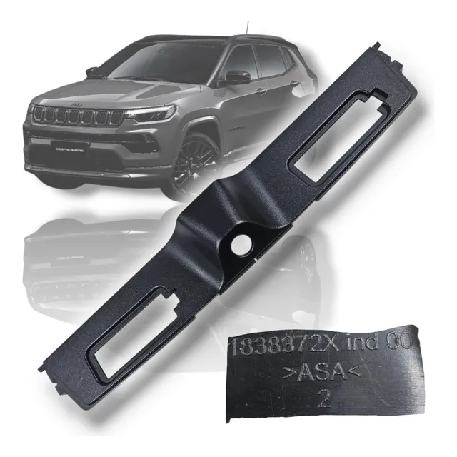 Acabamento Luz De Placa Câmera Ré Jeep Compass 2017/2021