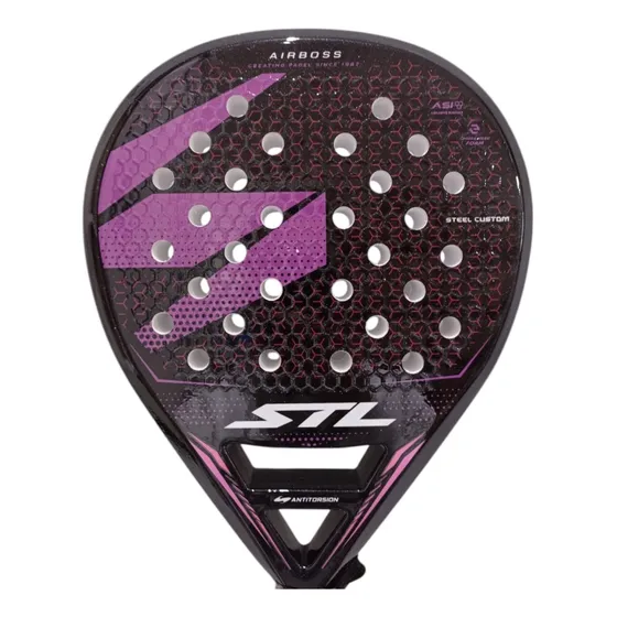Paleta Paddle Padel Steel Custom Air Boss Premium + Regalos