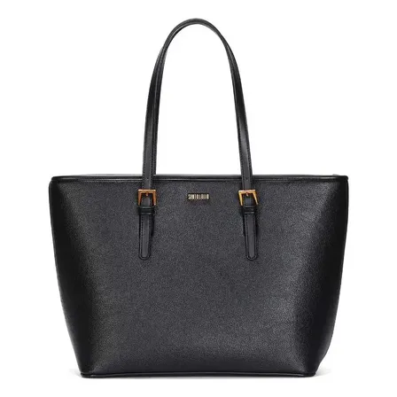 Bolsa Shopper Grande Floater Texturizada Santa Lolla Preto Floater Dourado