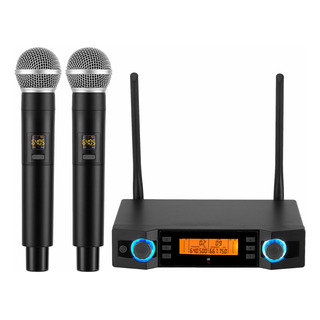 Micrófono Inalámbrico Profesional 2 Handheld Uhf De Karaoke Micrófono Inalámbrico Profesional 2 Handheld Uhf De Karaoke