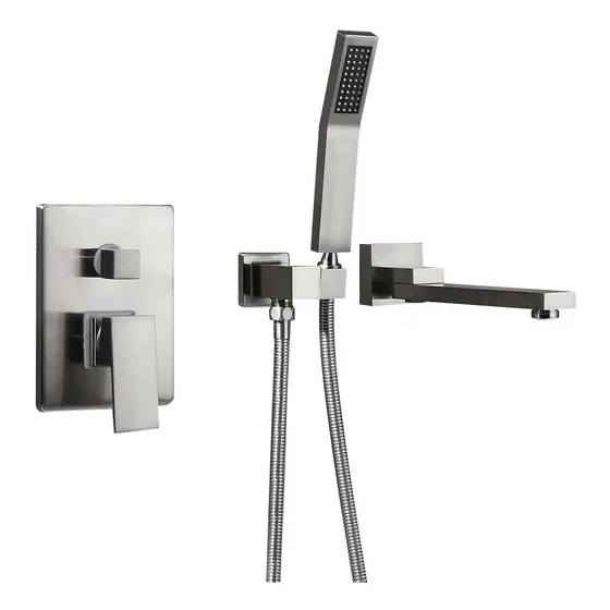 Kunmai Cascada Montado Pared Grifo Bañera Ducha Mano Relleno