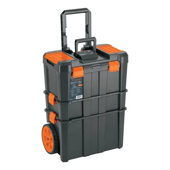 Caja Para Herramientas Truper Chp-1925r 3 En 1 Con Ruedas. Gris Oscuro | Cuotas sin interés