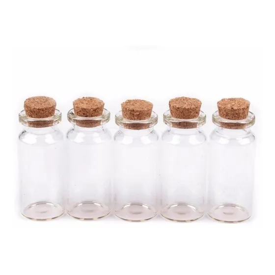 48 Botellitas Vidrio Con Corcho, Souvenir, Recuerdo 4 X 2cms