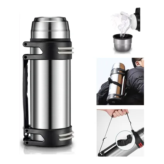 Termos De Acero Inoxidable Camping Para Café Y Agua 2.5l