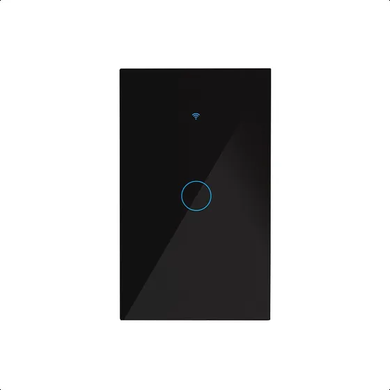Interruptor Inteligente Individual Wifi Negro Cable Neutro