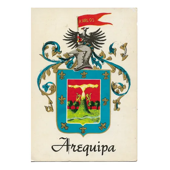 Antigua Postal De Arequipa (en Blanco)