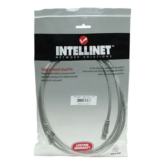 Cable De Red Intellinet 1 Mts Cat 5e Utp Gris Mod 318921
