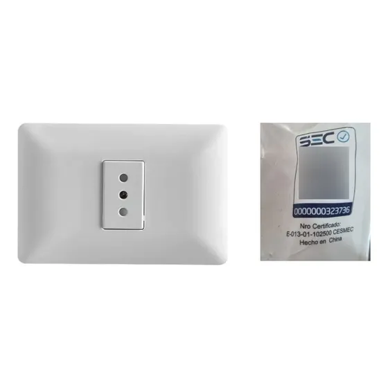 Enchufe Simple Hembra Blanco Stanford 10a