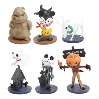 Juego De 6 Figuras De Acción De Jack De Pesadilla Antes De N Juego De 6 Figuras De Acción De Jack De Pesadilla Antes De N