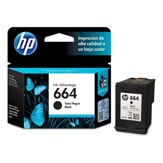 Tinta negra HP 664 F6v29ab Deskjetink Advantage