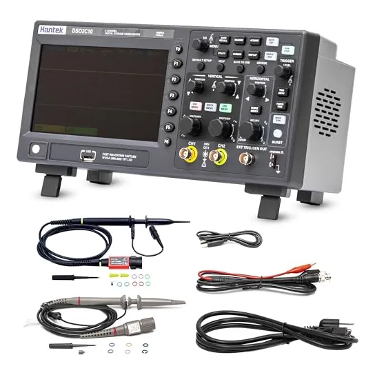 Osciloscopio Hantek Dso2c10 100 Mhz 2 Canales 1 Gsa/s