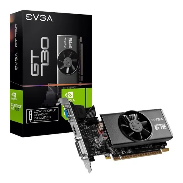 Evga Gt730 - Tarjeta De Video Geforce 2gb Gddr5 Bajo Perfil