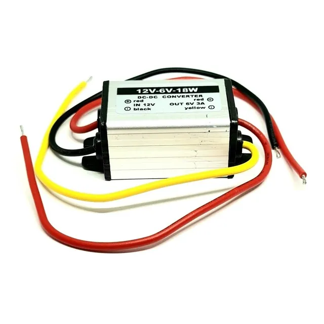 Convertidor De Voltaje Dc Dc 12v A 6v 3a 18w 13 Piezas